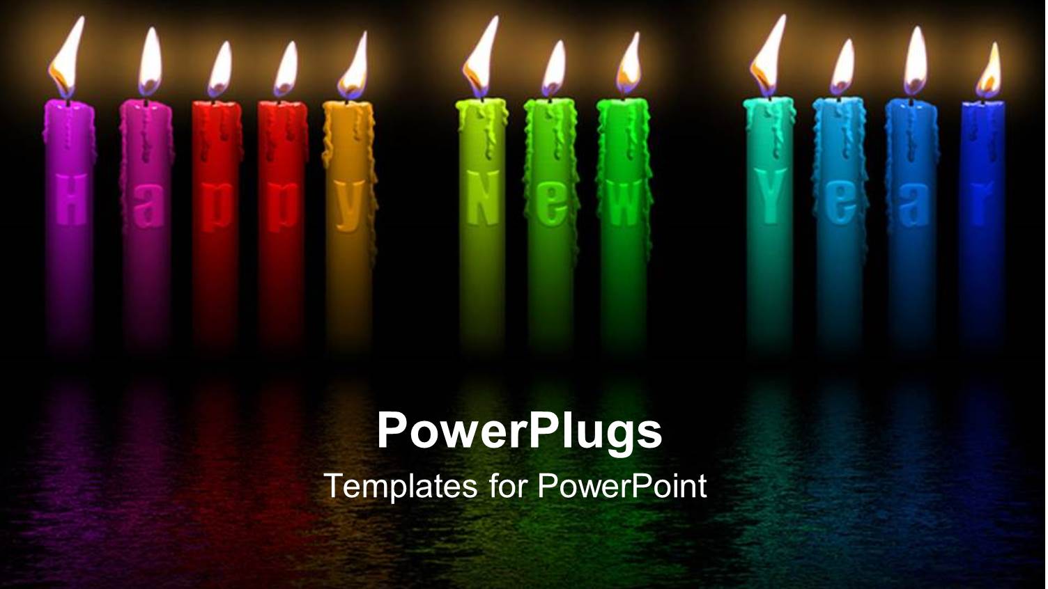 a Number of Burning Candles with Blackish Background