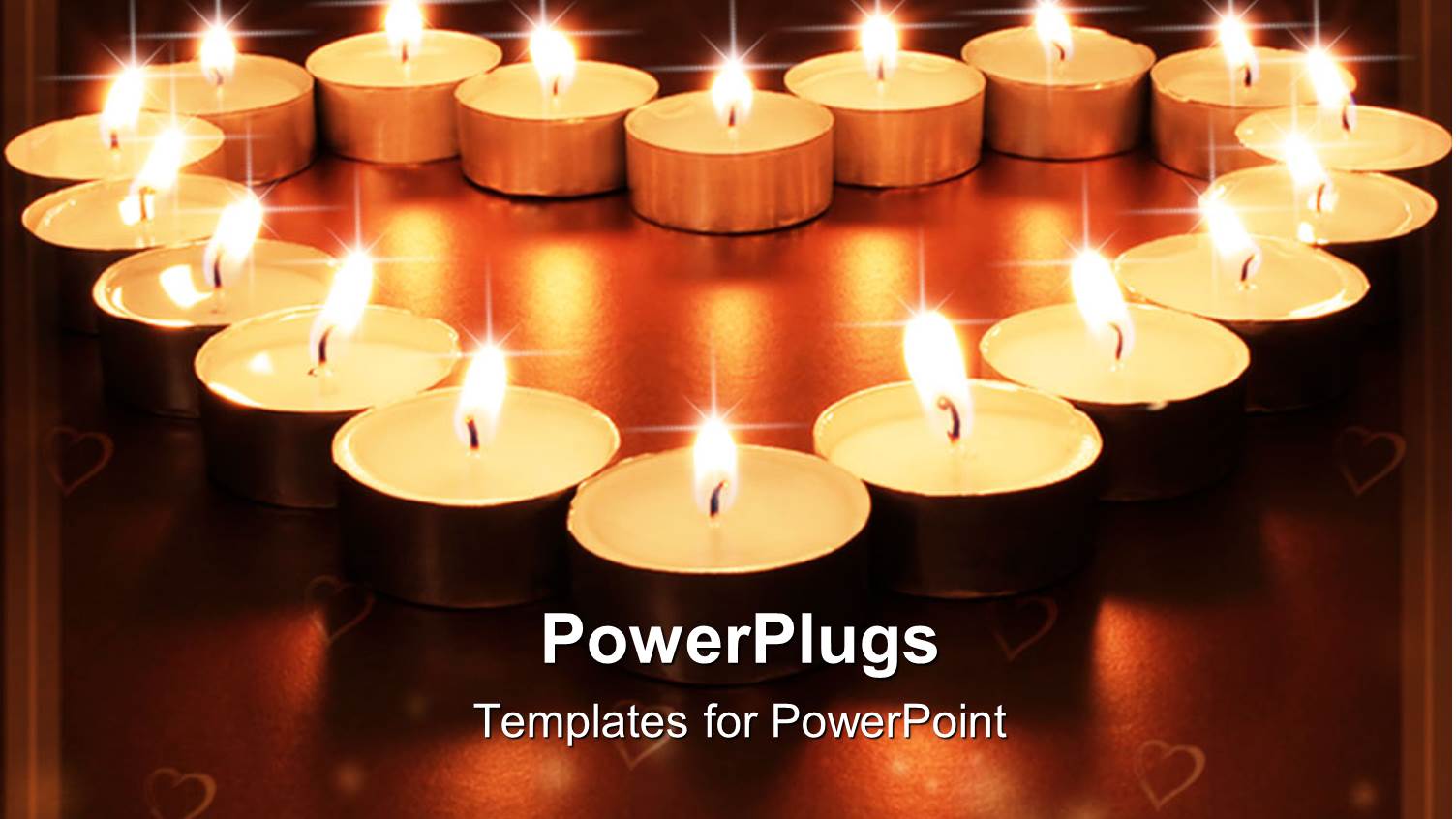 a Number of Burning Candles with Brownish Background