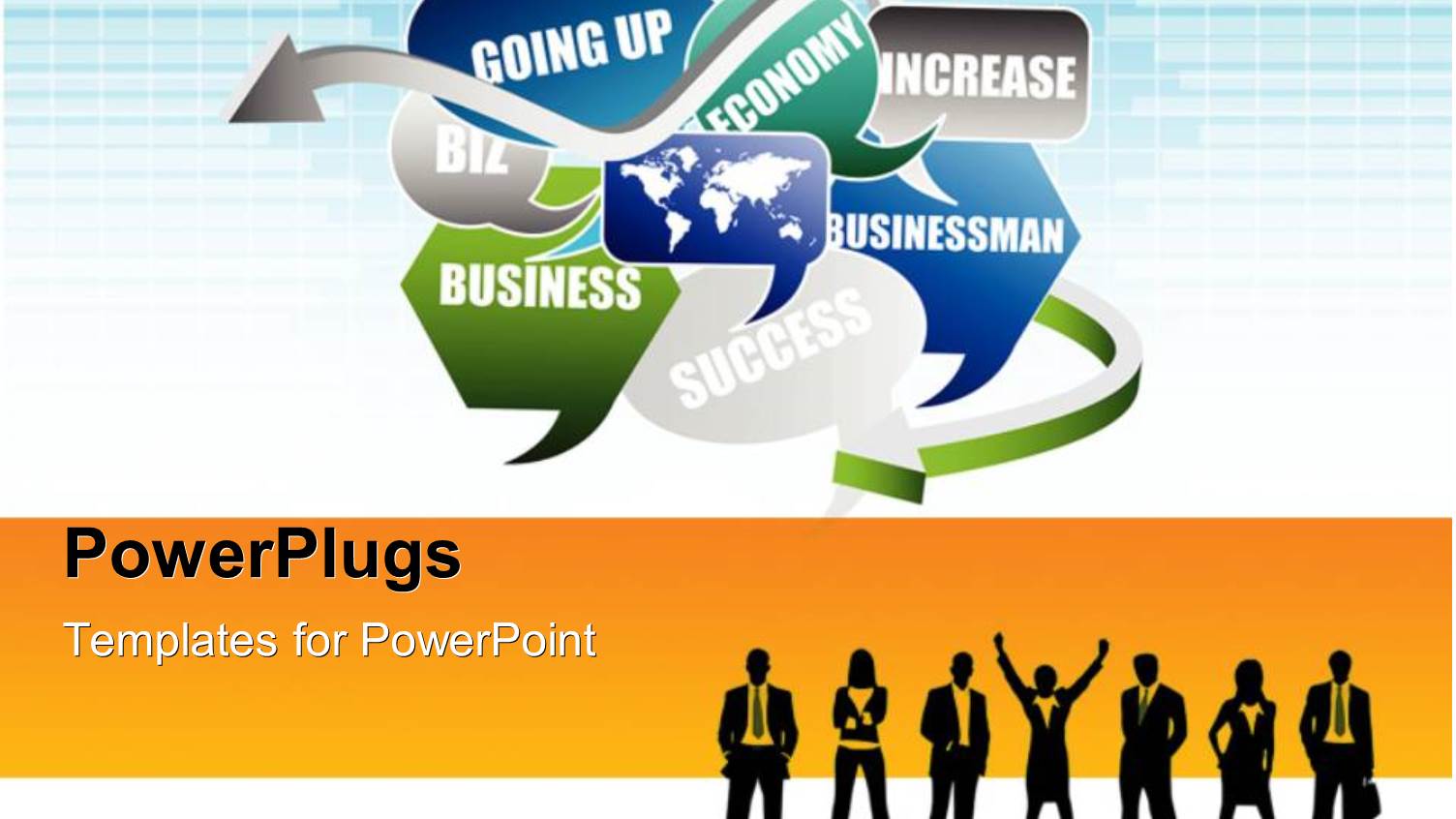 a Number of Business Related Words with Bluish Background