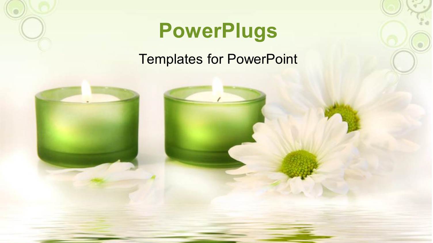 a Number of Candle Lights in the Background