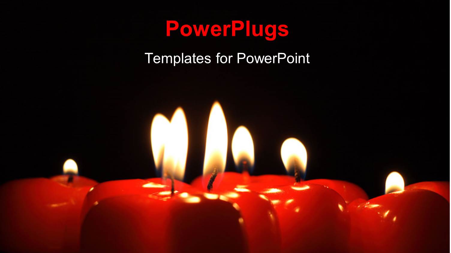 a Number of Candles with a Blackish Background