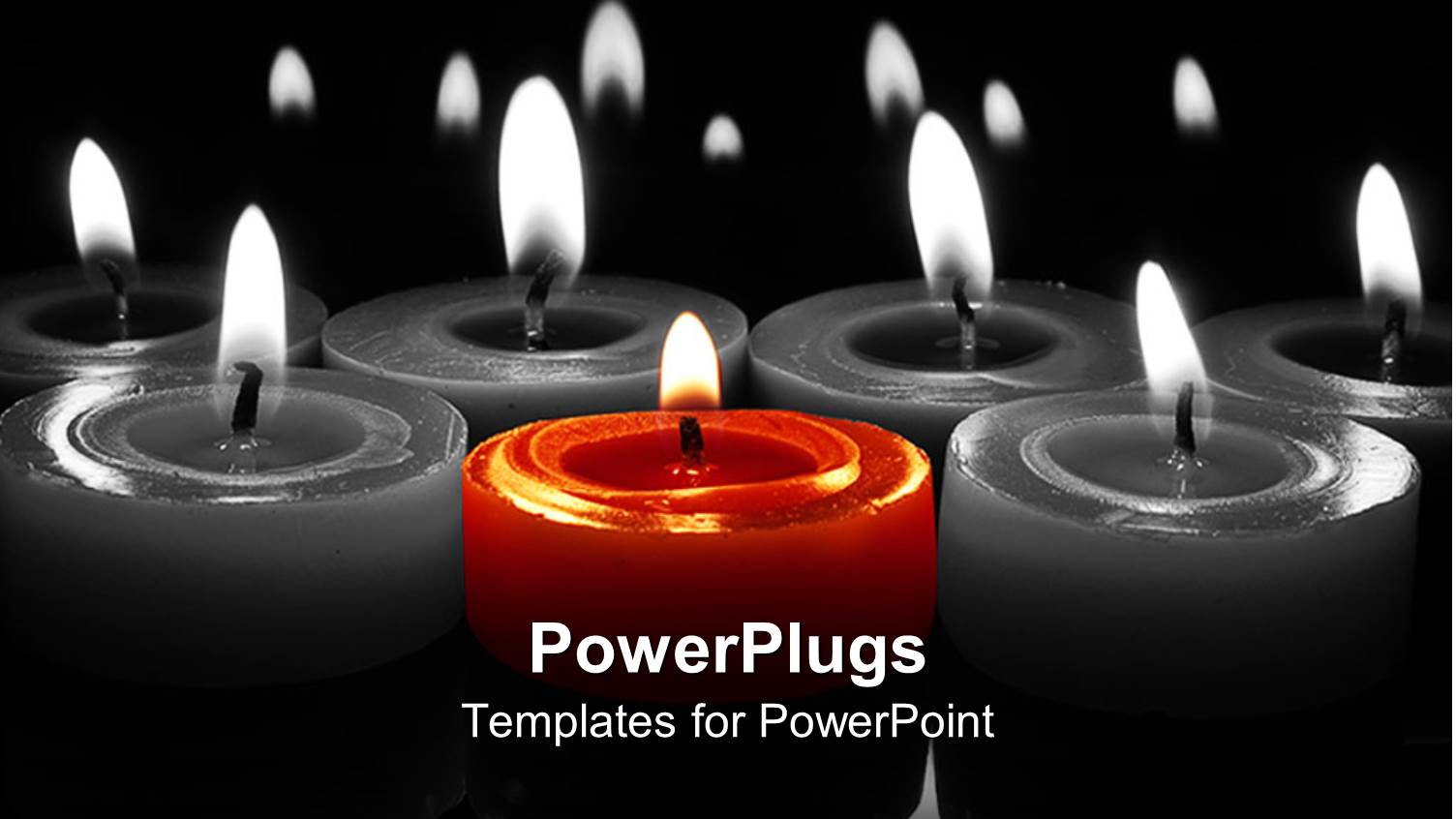 a Number of Candles Burning Together