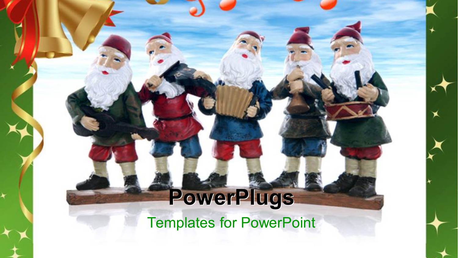 a Number of Cartoons with a Bluish Background