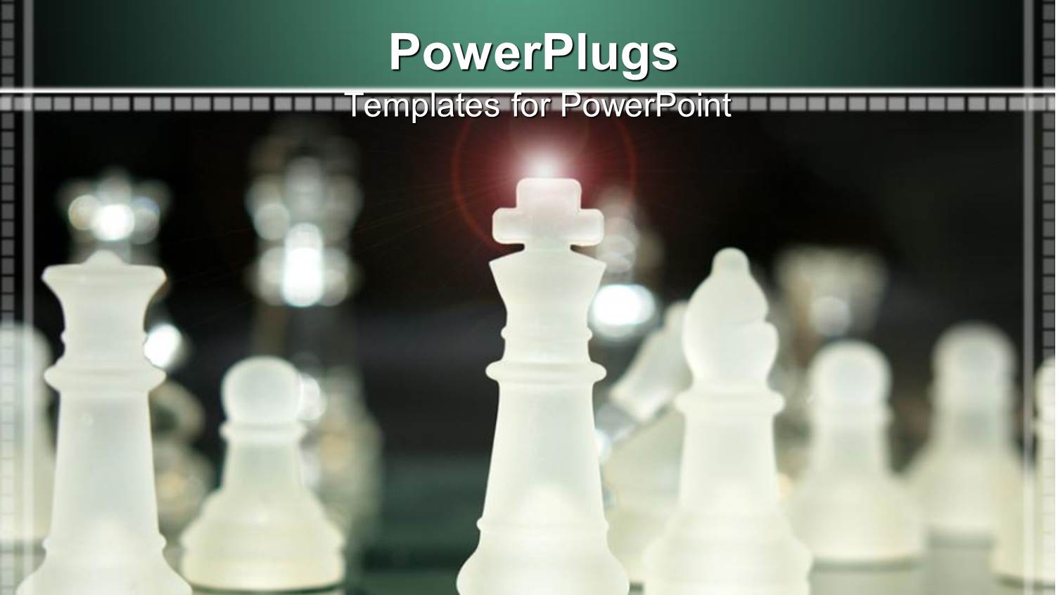 a Number of Chess Pieces with Blurred Background