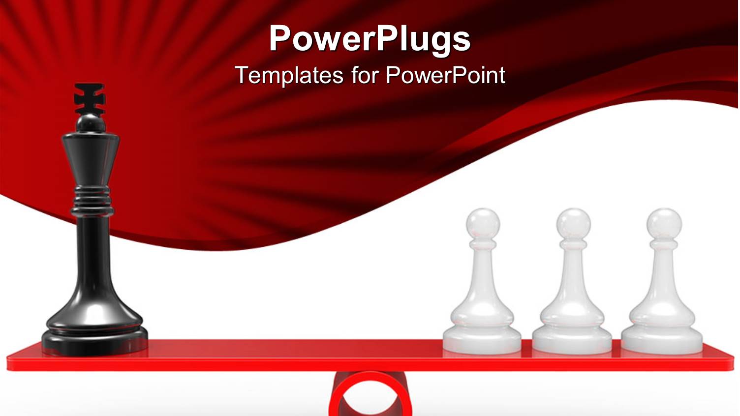 a Number of Chess Pieces with Red Background