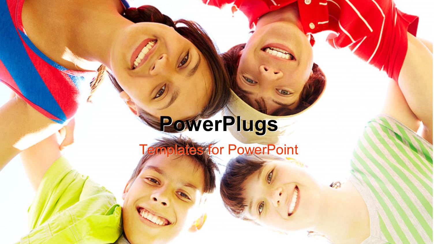 a Number of Children with Sunlight in the Background