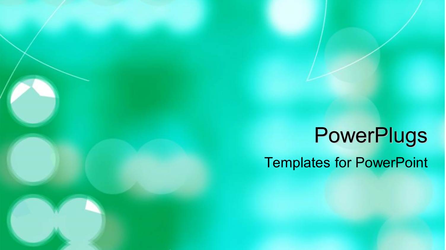 a Number of City Lights Along with Place for Text in  Front