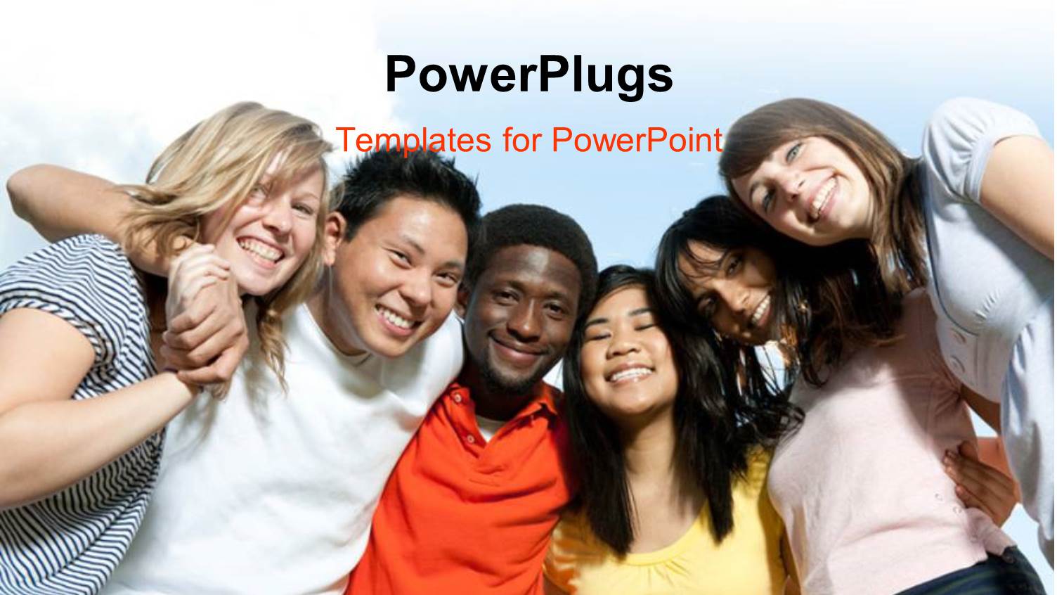 a Number of Classmates Together with Sky in the Background