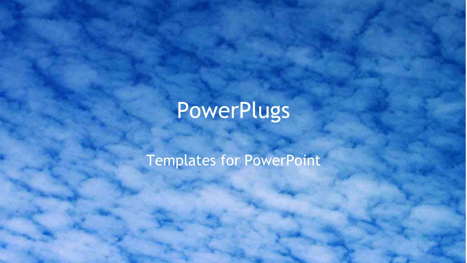 a Number of Clouds in the Background with the Place for Text