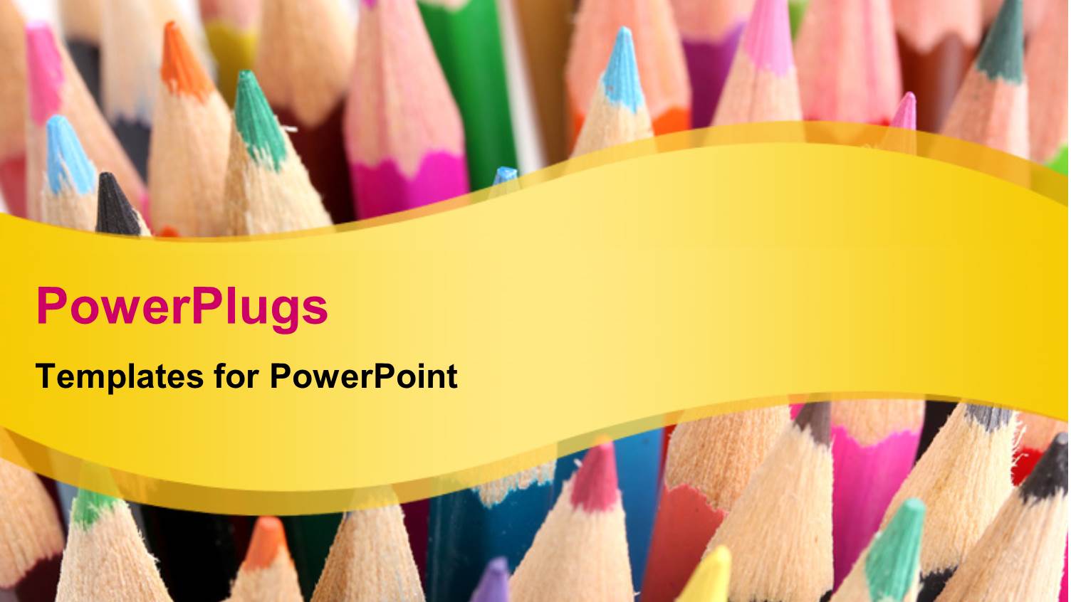 a Number of Color Pecils with a Place for Text