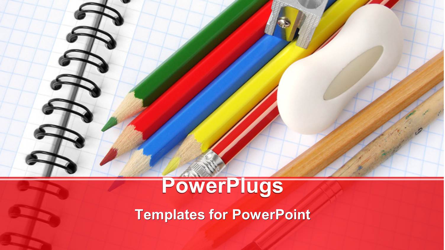 a Number of Color Pencils and a Notebook