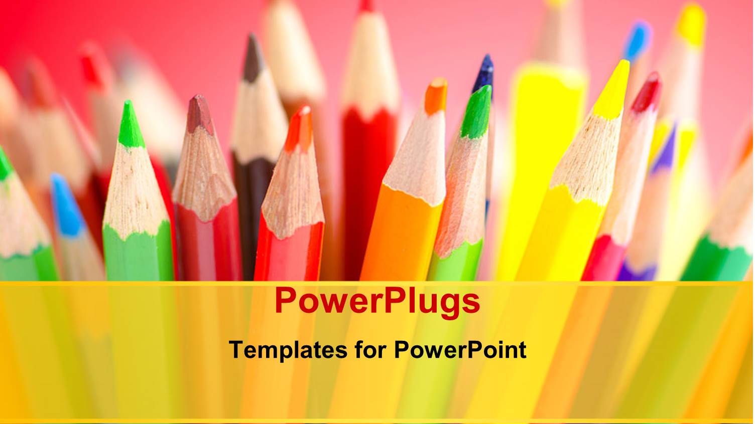 a Number of Color Pencils with Pinkish Background