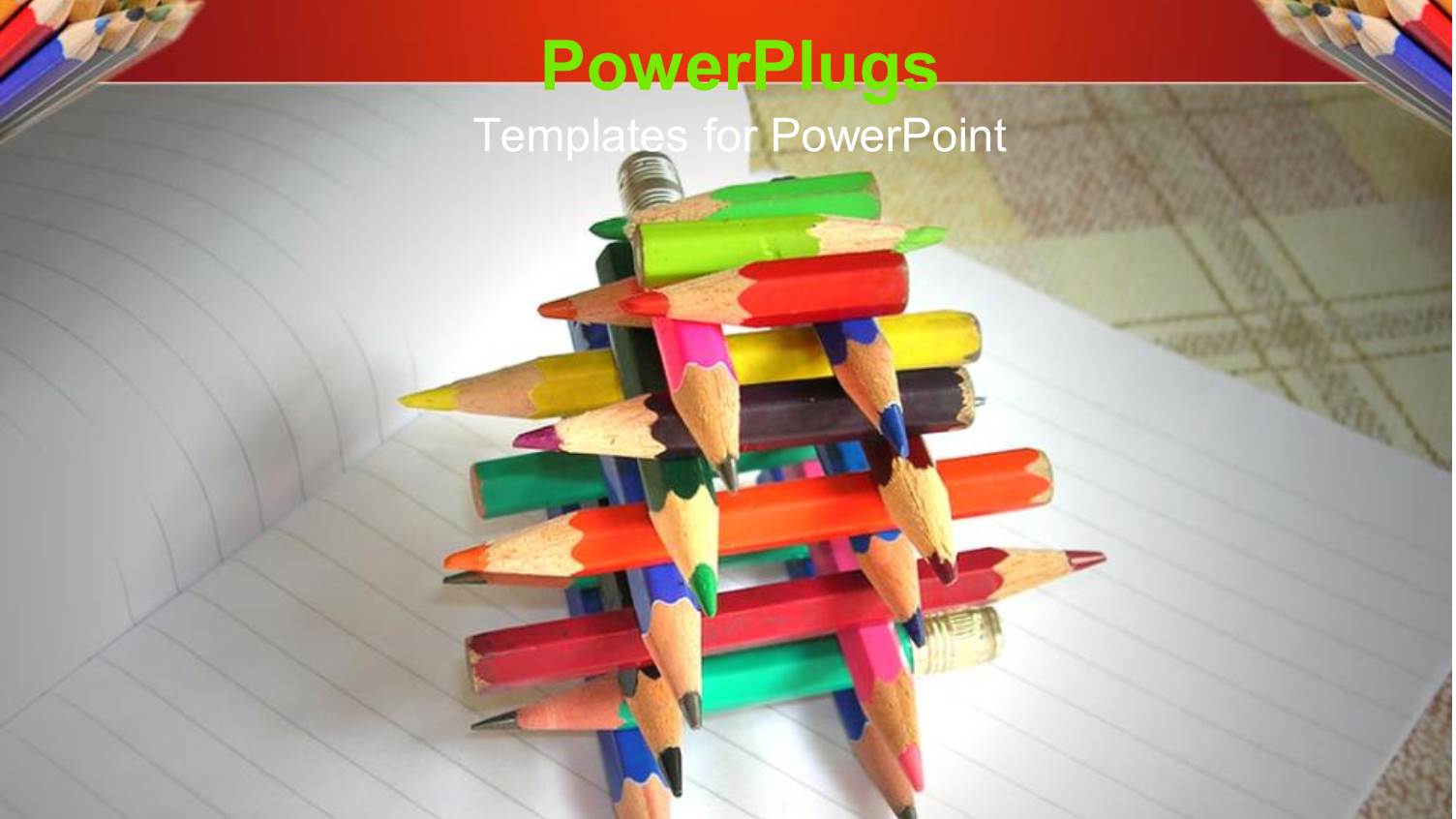 a Number of Color Pencils Together