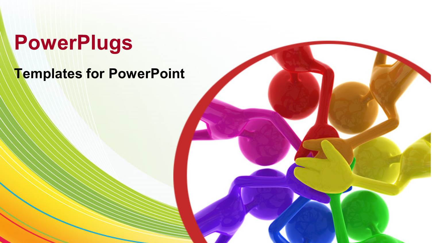 a Number of Colorful Figures with White Background