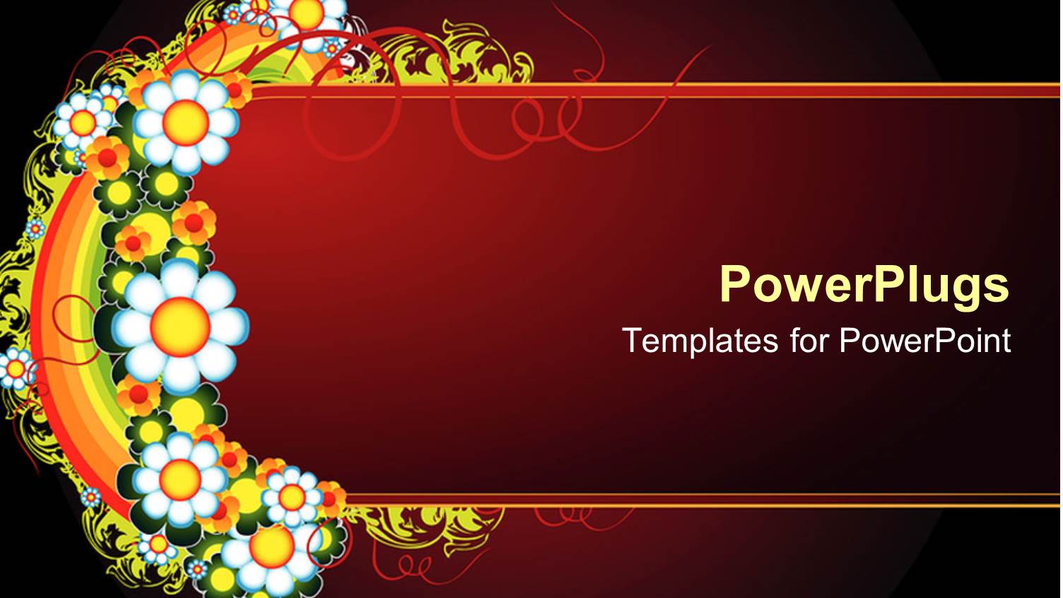 a Number of Colorful Flowers with Reddish Background