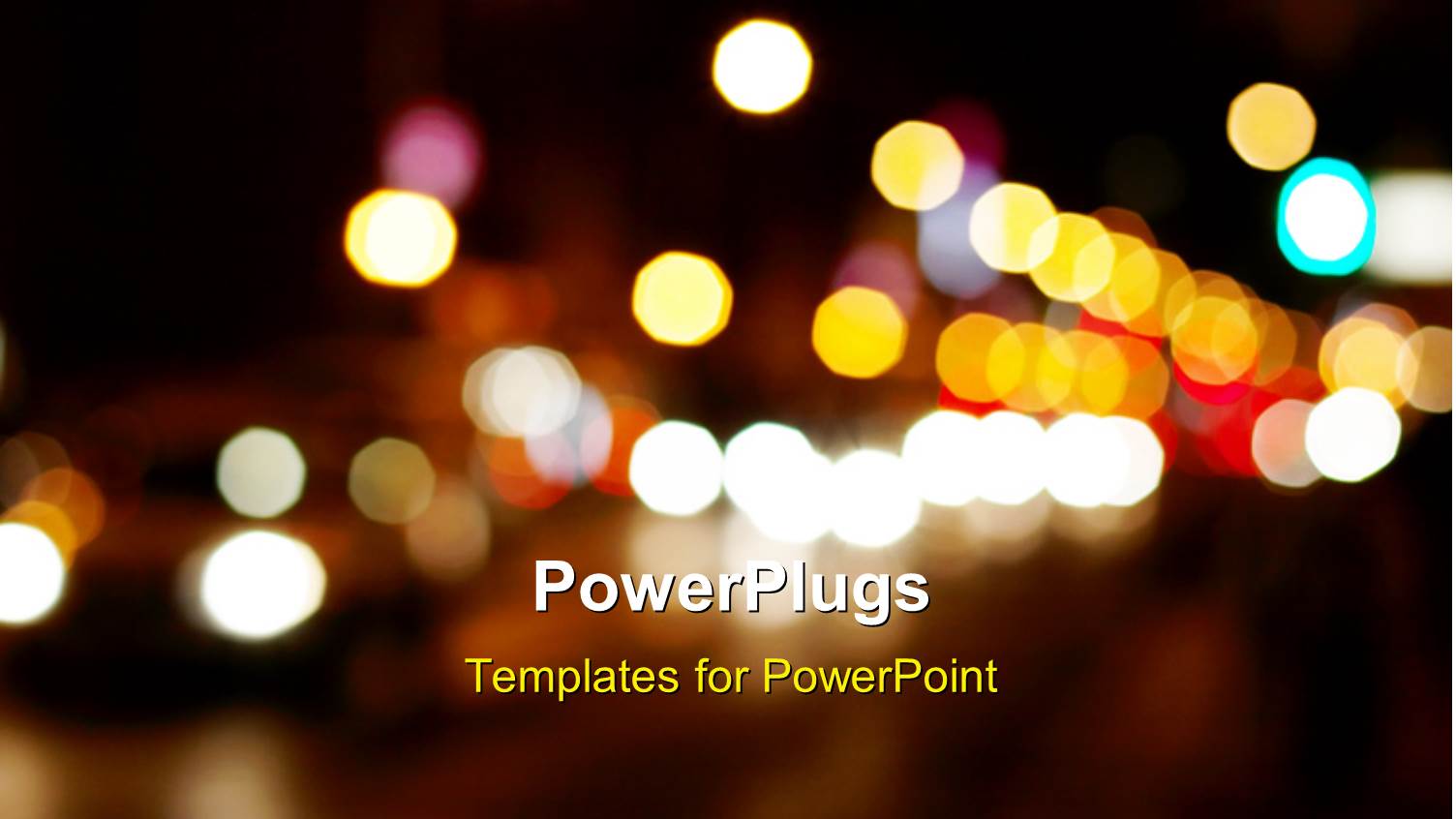 a Number of Colorful Lights with Dark Background