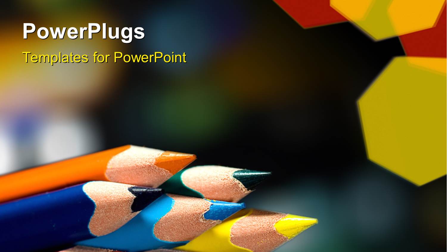a Number of Colorful Pencils with Blurred Background