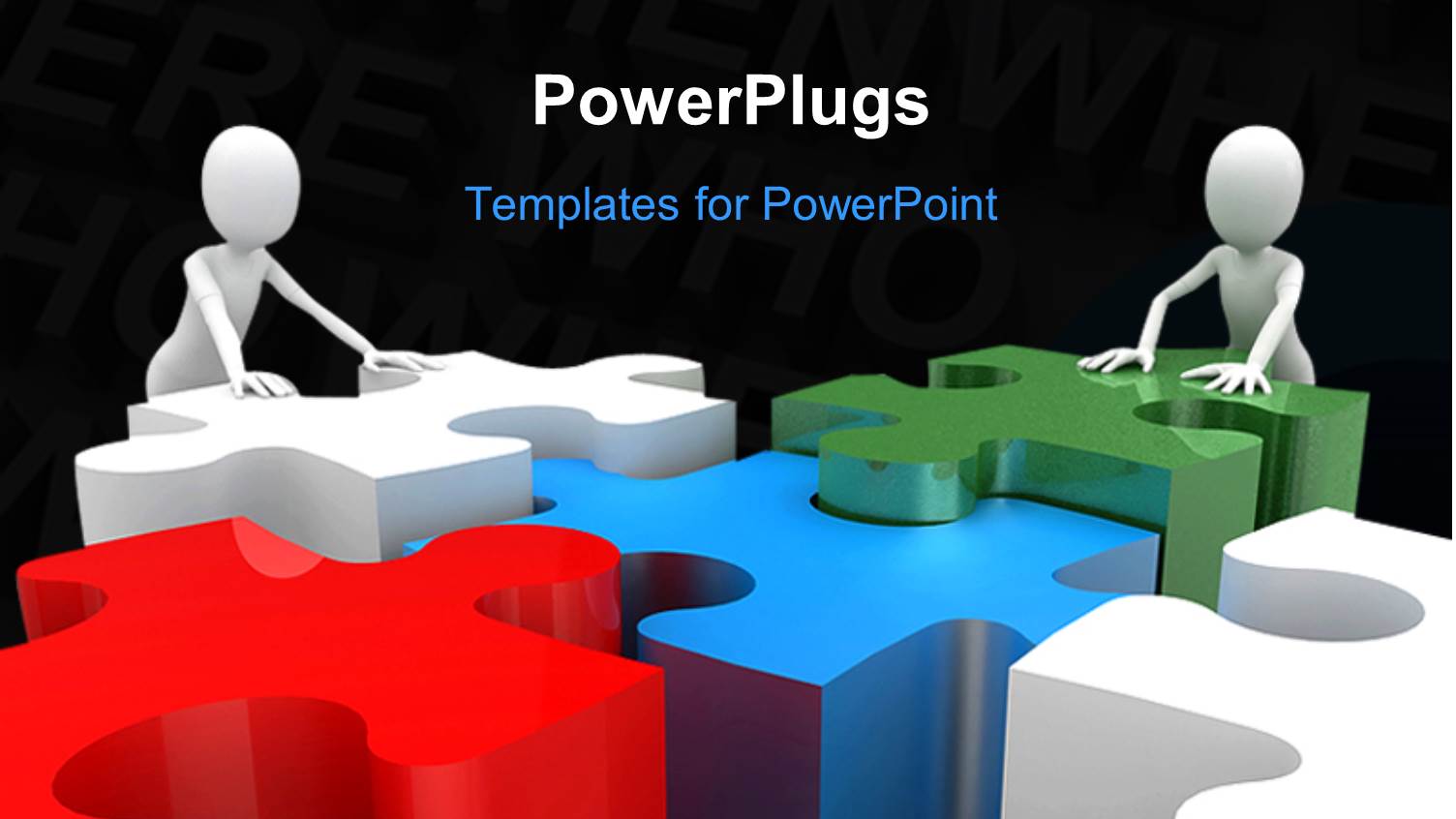 a Number of Colorful Pieces with Two People