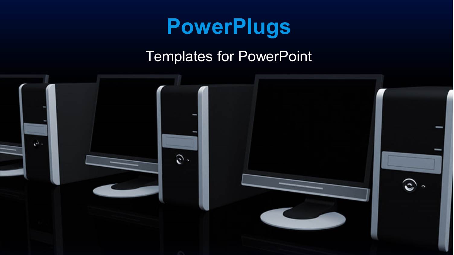 a Number of Computers in the Background