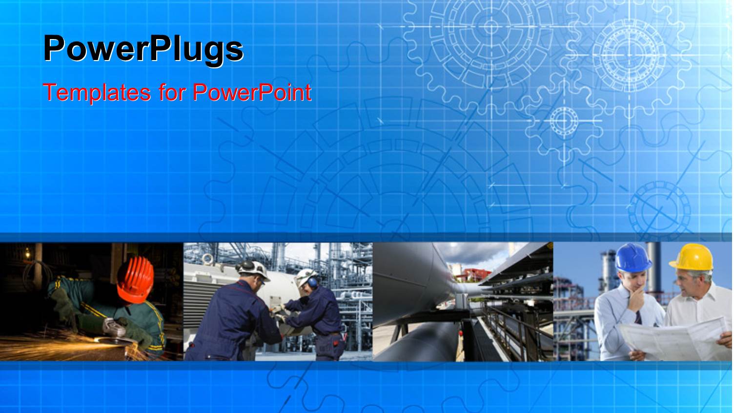 a Number of Construction Workers with Bluish Background