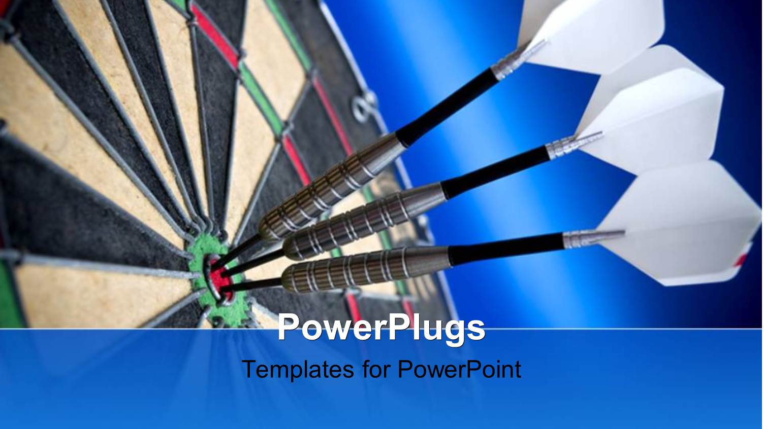 a Number of Darts Hitting the Dart Board in Middle