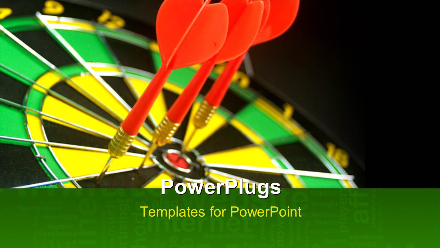 a Number of Darts Hitting on the Dartboard