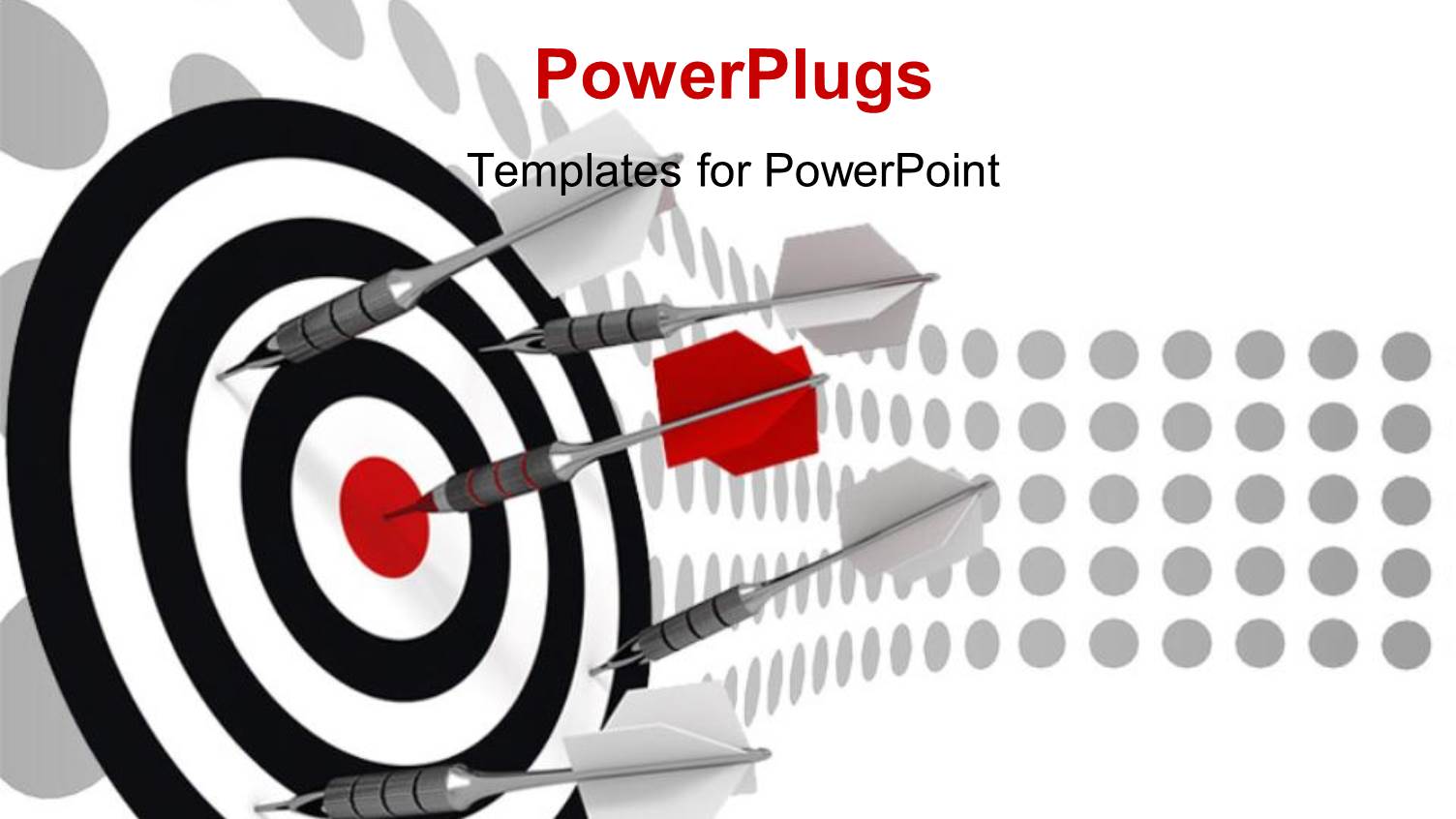 a Number of Darts Hitting on the Dartboard with Place for Text