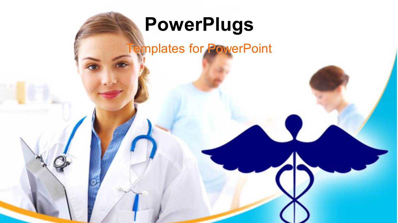 a Number of Doctors with a Medical Sign in Front