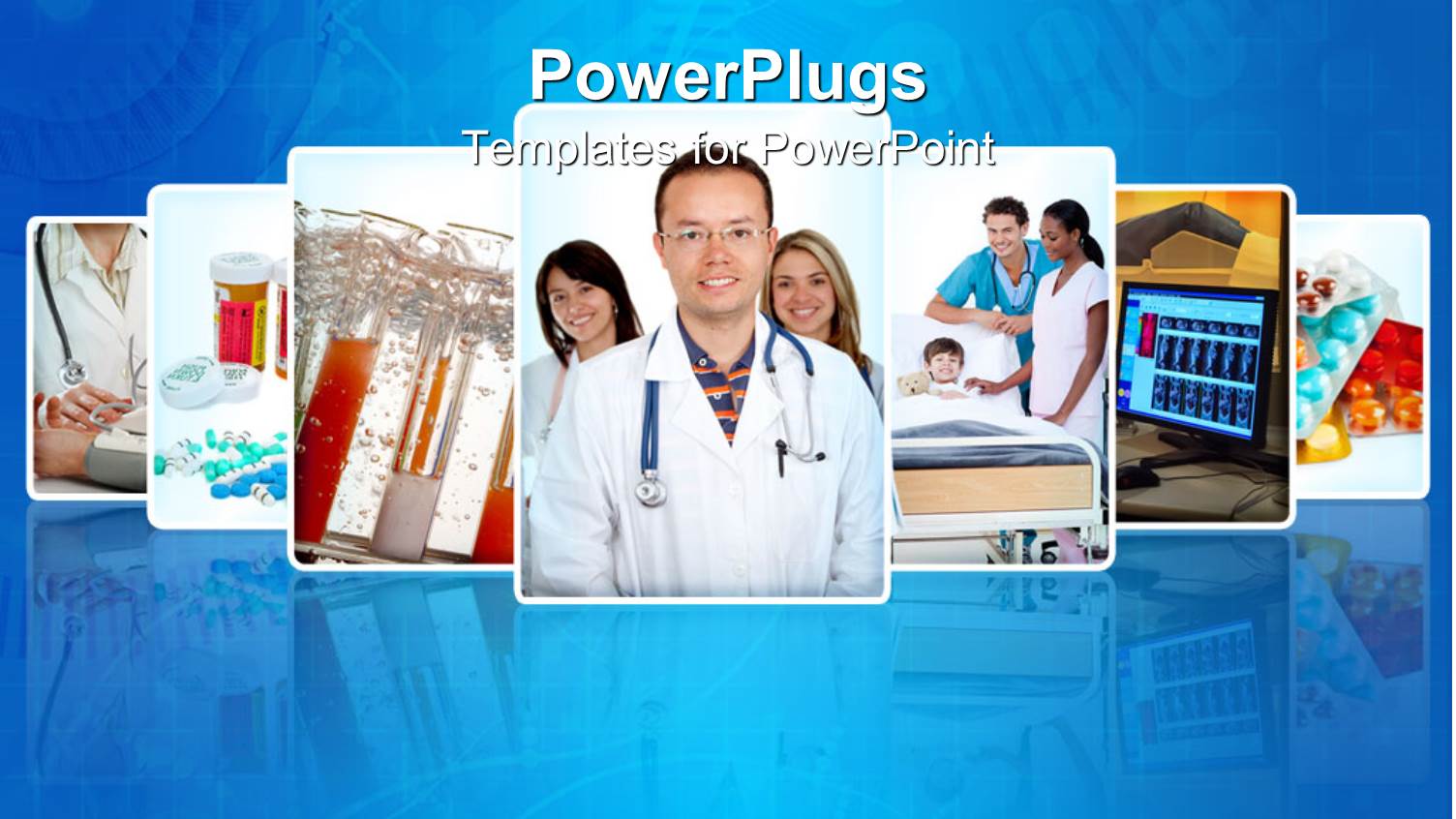 a Number of Doctors Together with Bluish Background