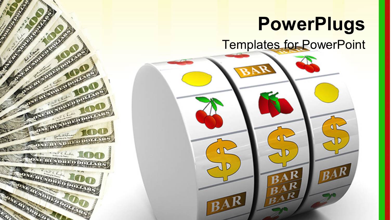 a Number of Dollar Notes in the Background