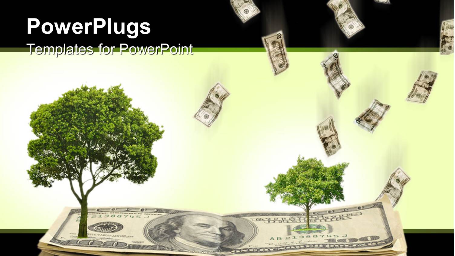 a Number of Dollar Notes with Trees on them