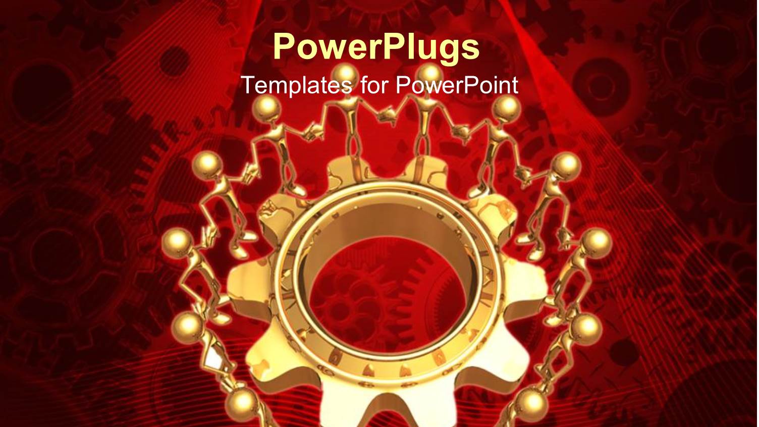 a Number of Figures in a Circle with Gear in the Middle