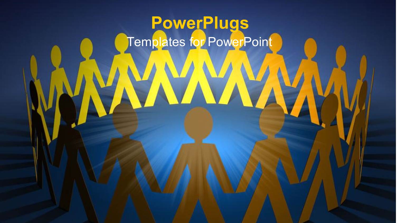 a Number of Figures Holding Each other's Hands