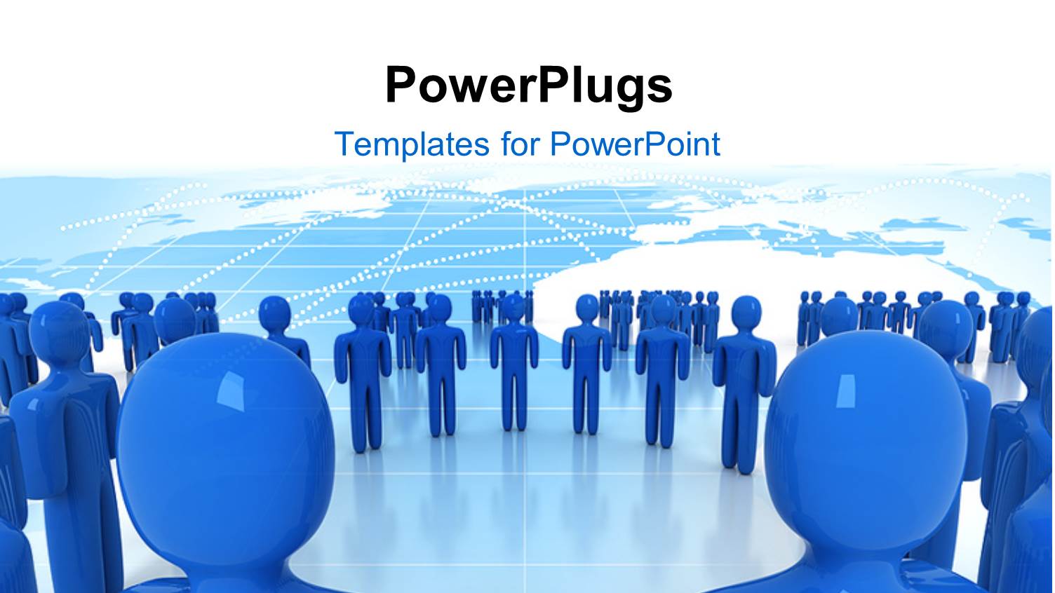 a Number of Figures with a Map in Background
