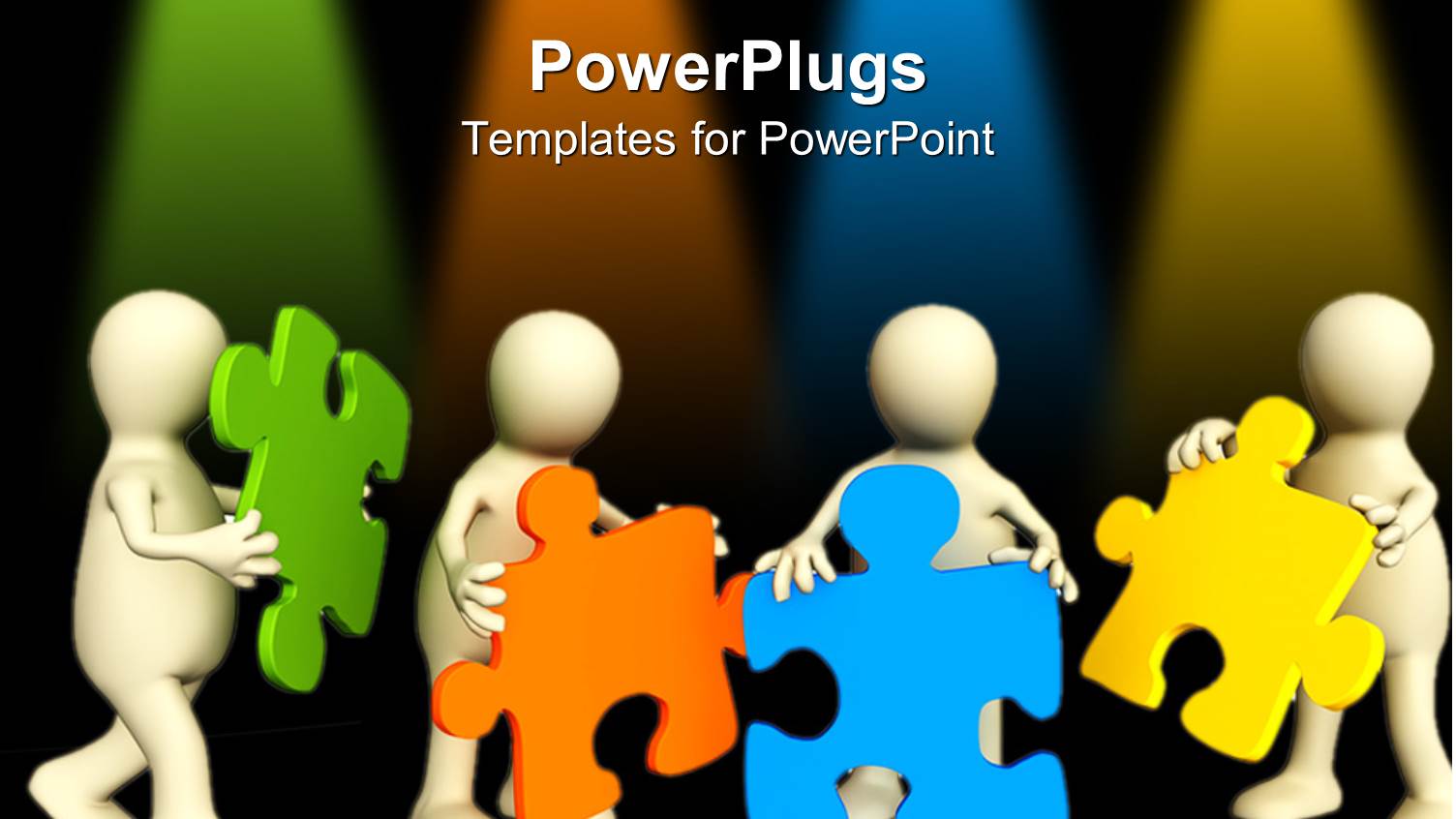 a Number of Figures Together Holding Puzzle Pieces