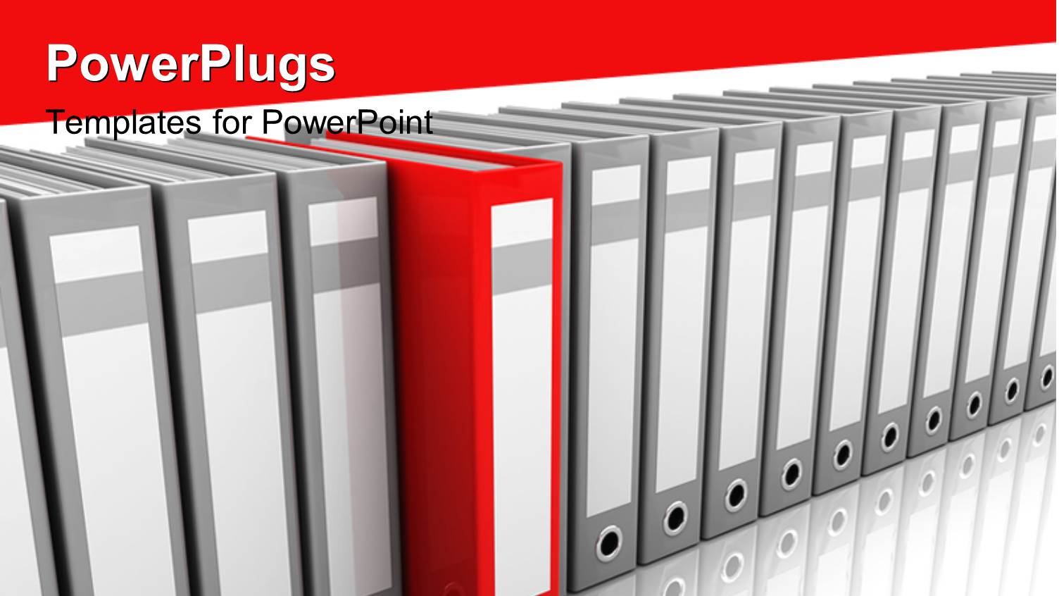 a Number of File Folders with Reddish Background