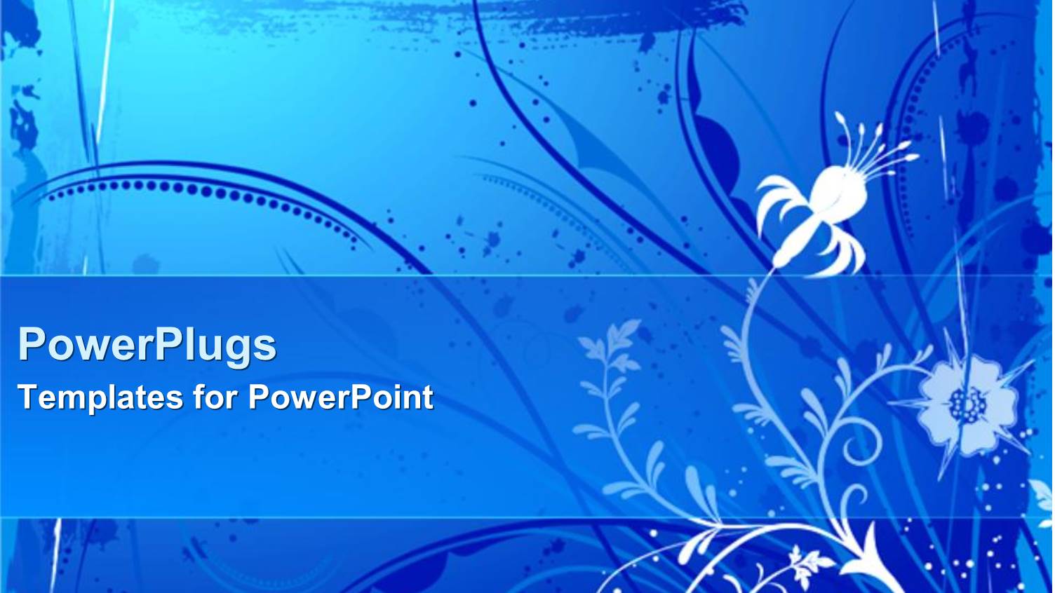 a Number of Floral Designs with Bluish Background