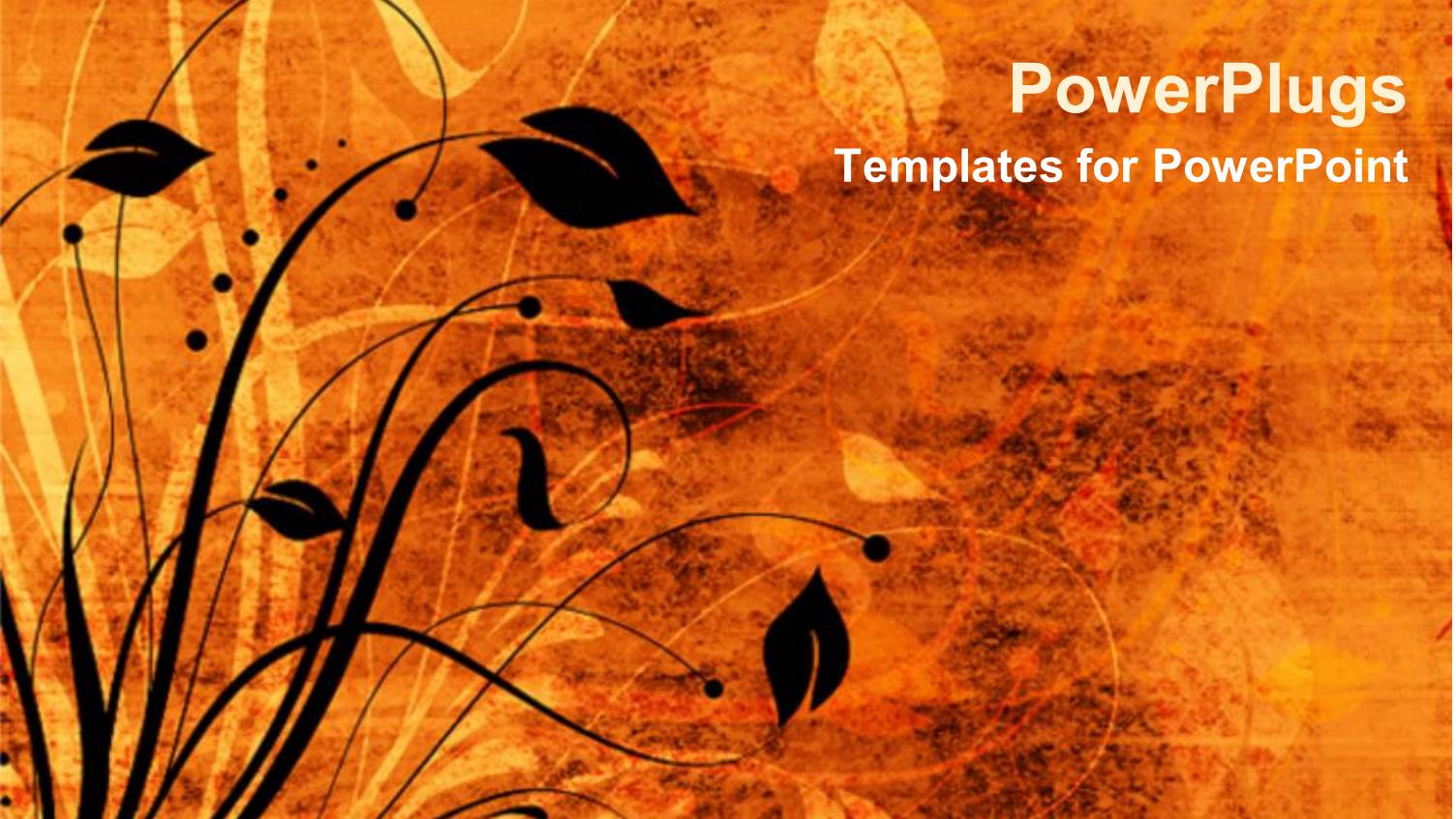 a Number of Floral Patterns and Orange Background