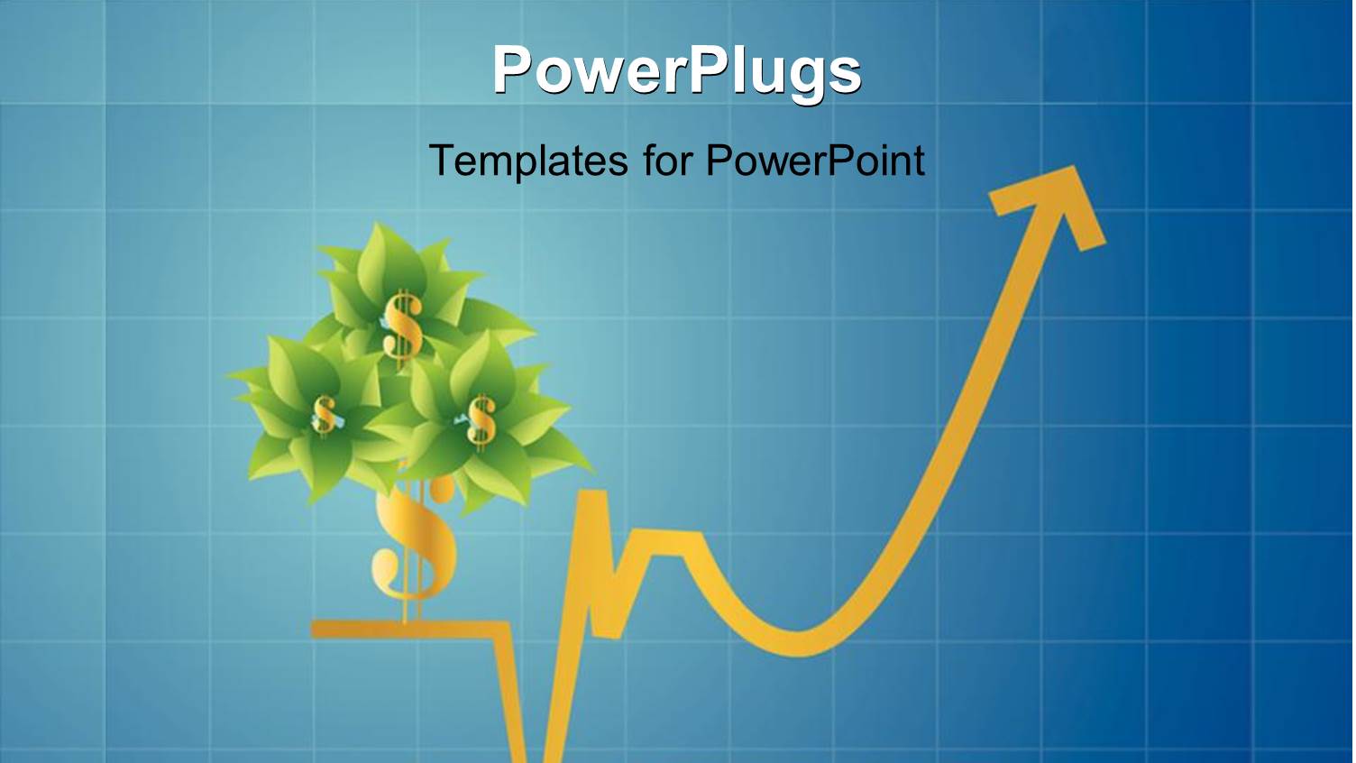 a Number of Flowers with Dollar Sign and Bluish Background