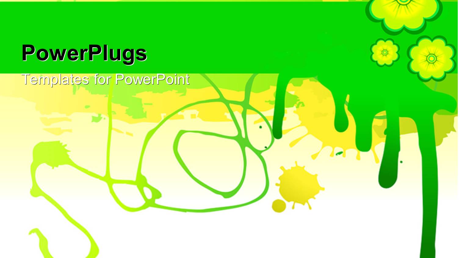 a Number of Flowers with Greenish Background and Place for Text