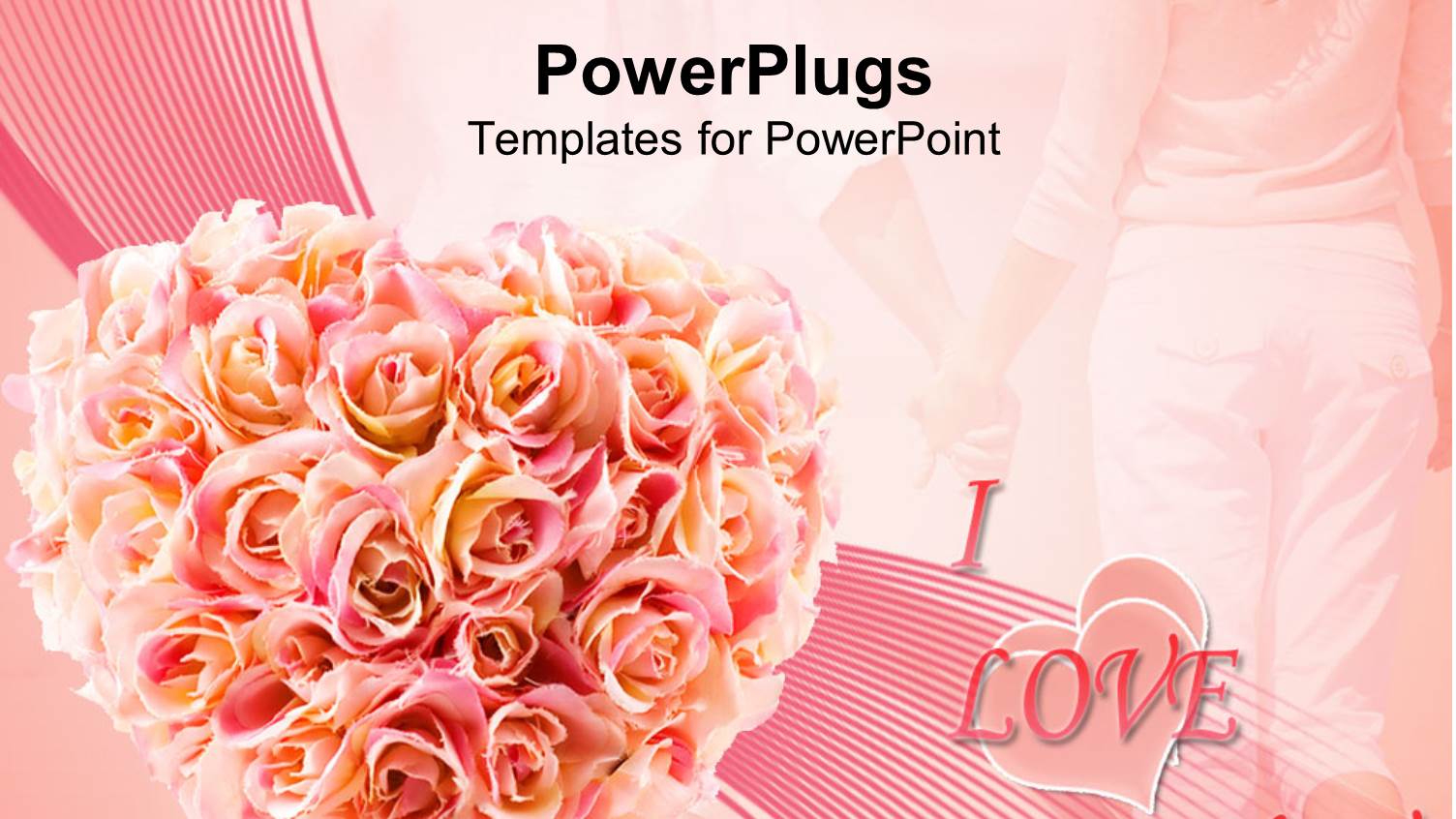 a Number of Flowers with i Love you in the Background