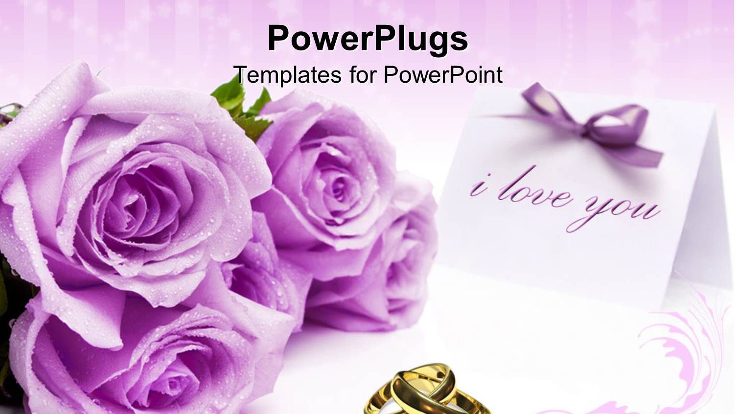 a Number of Flowers with Purple Background and Place for Text