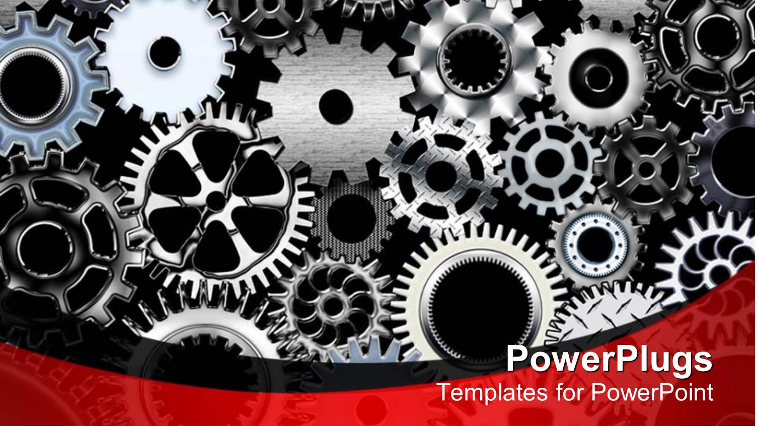 a Number of Gears with Place for Text