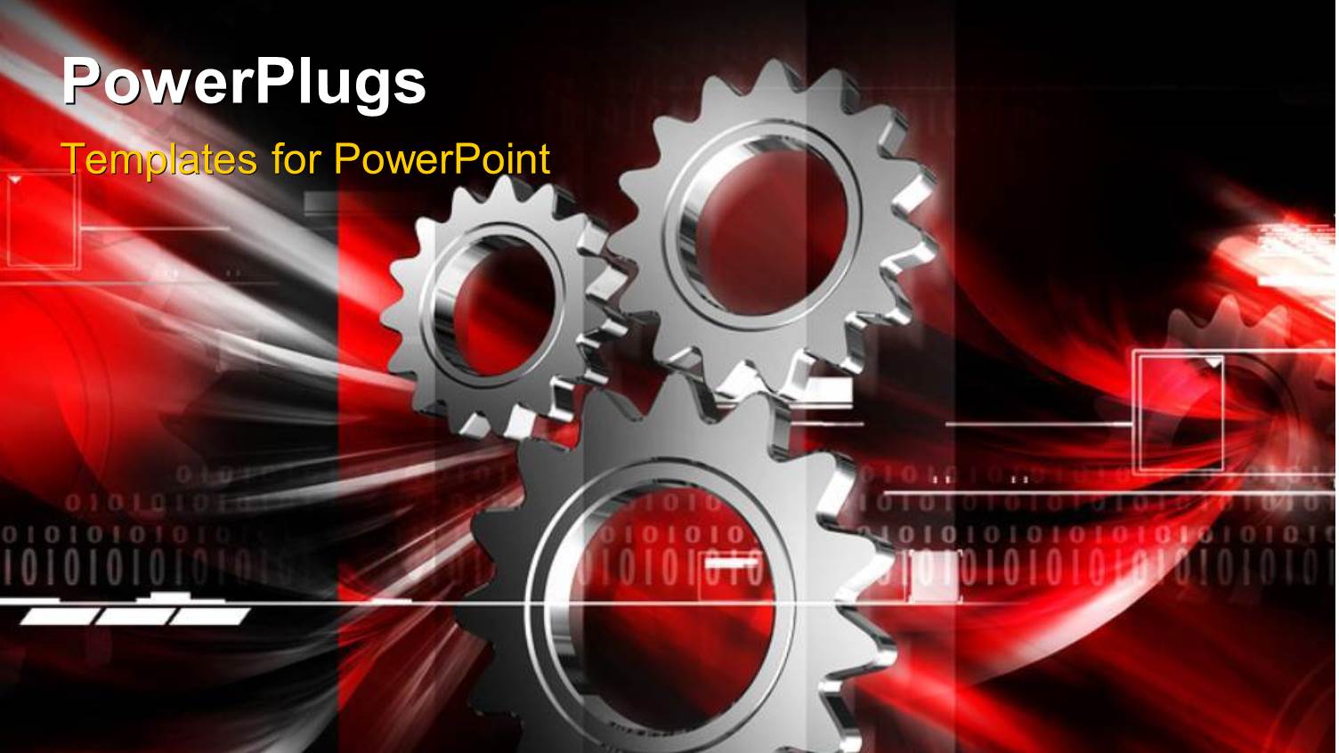 a Number of Gears and a Reddish Background