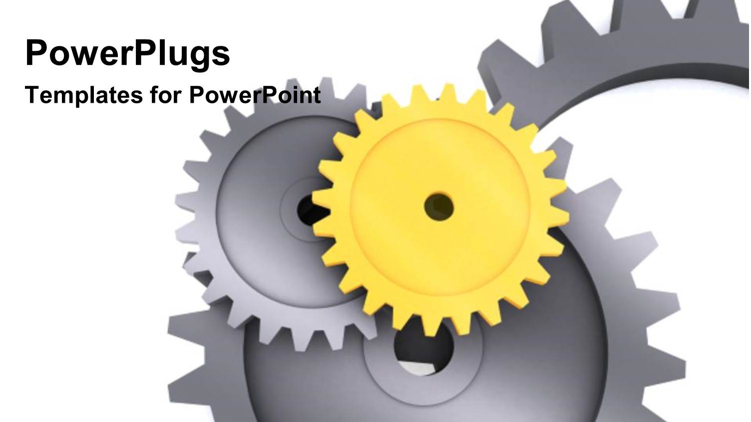 a Number of Gears with White Background and Place for Text