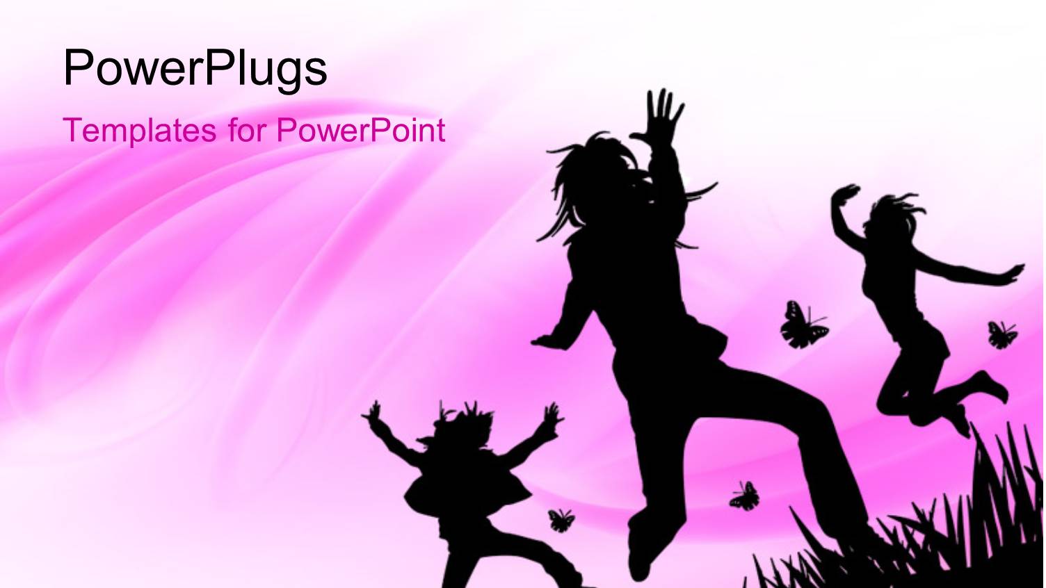 a Number of Girls Jumping in the Air