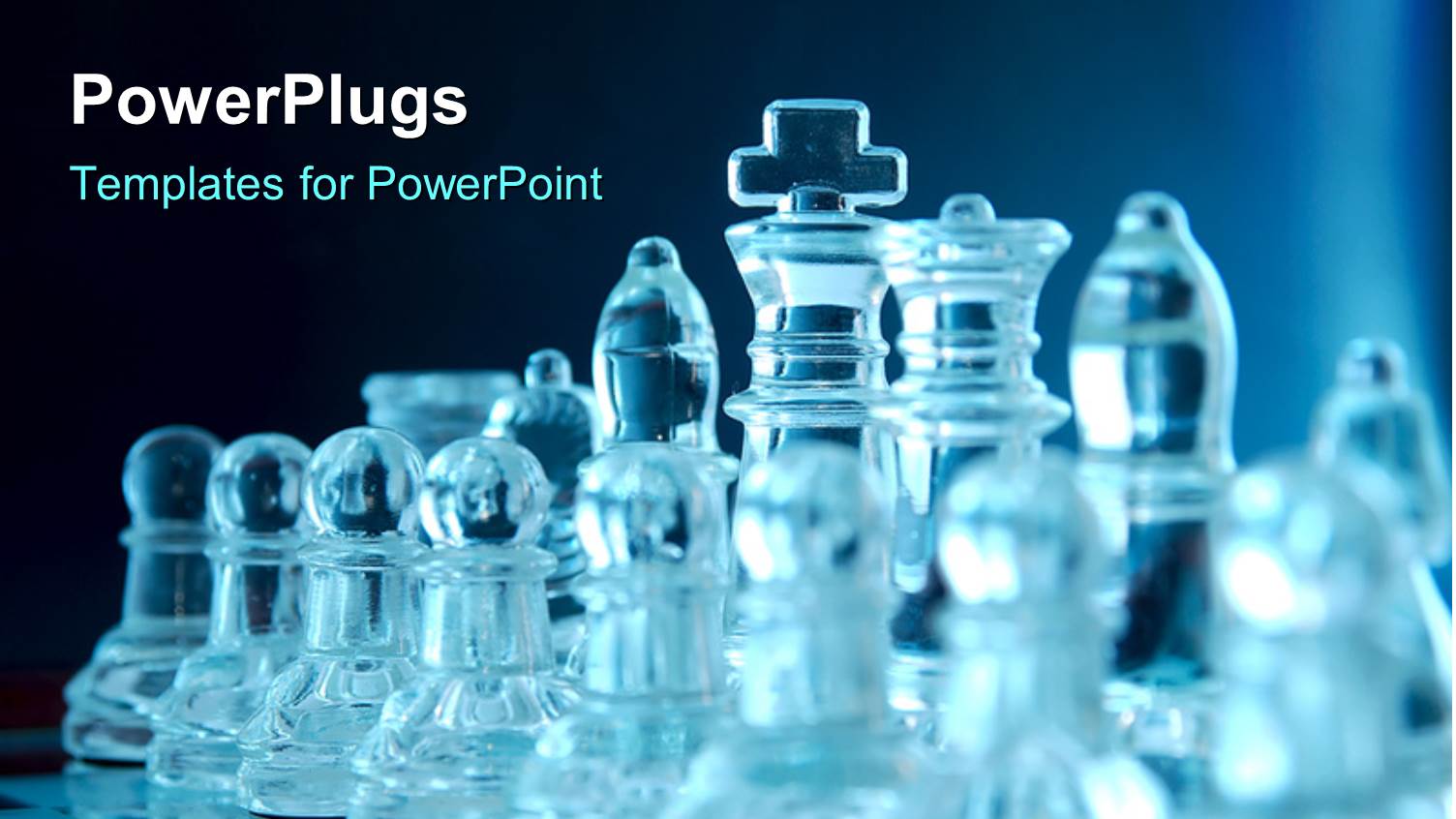 a Number of Glass Made Chess Pieces