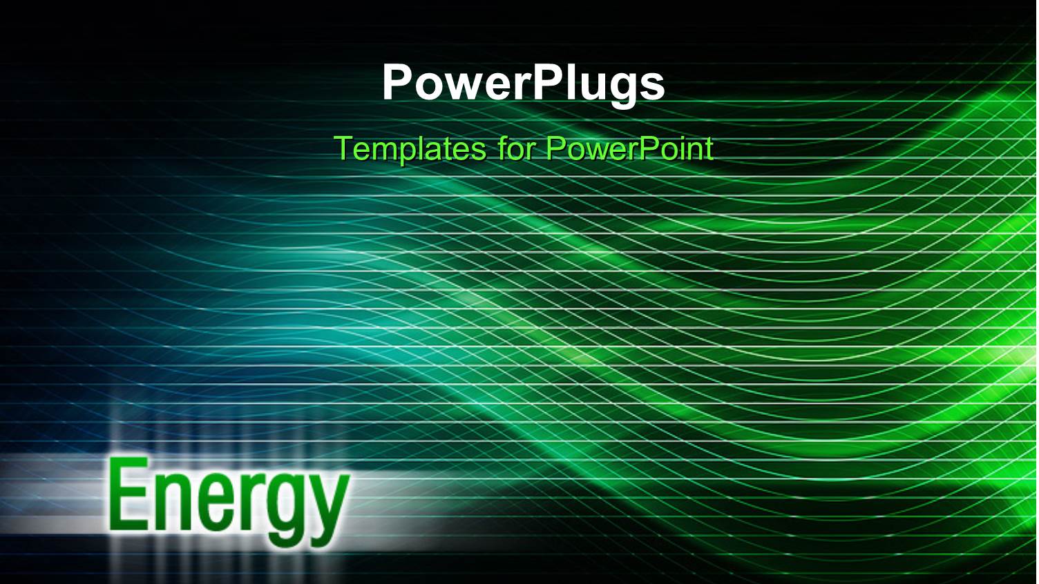 a Number of Green Waves with Blackish Background