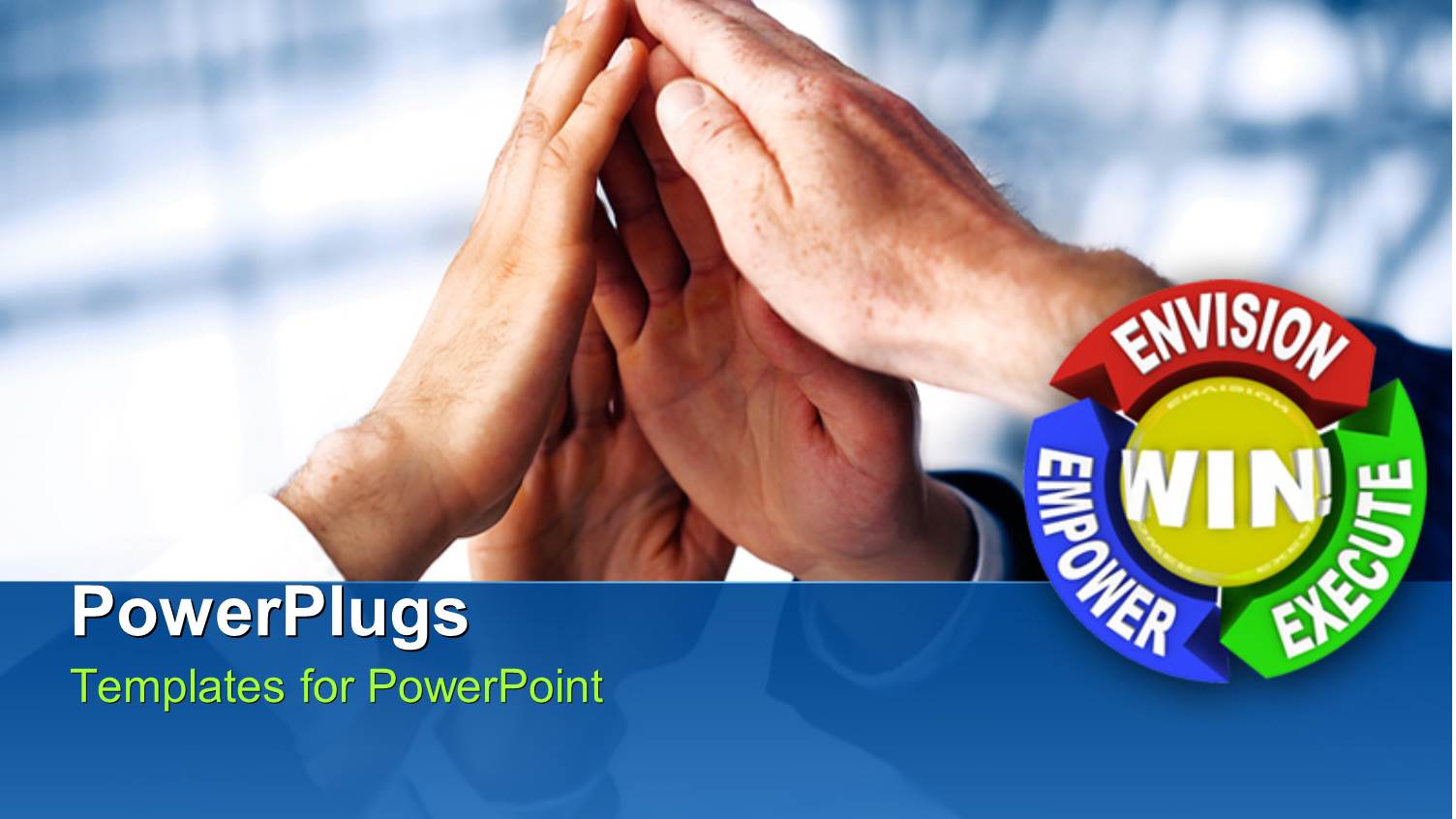 a Number of Hands with Blurred Background