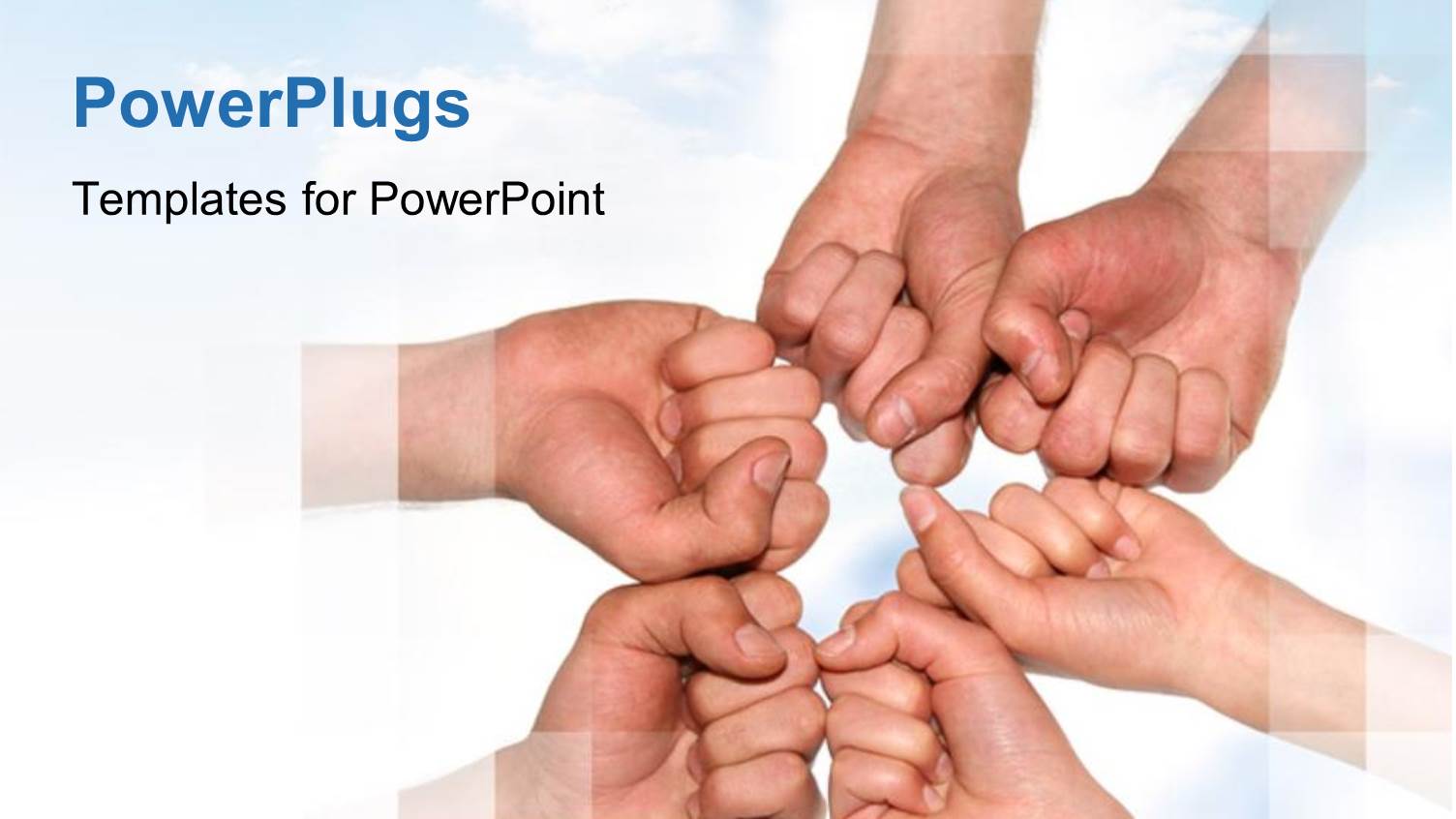 a Number of Hands Together with a White Background